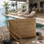 Clutch de Palha Estruturados para Eventos de Verão
